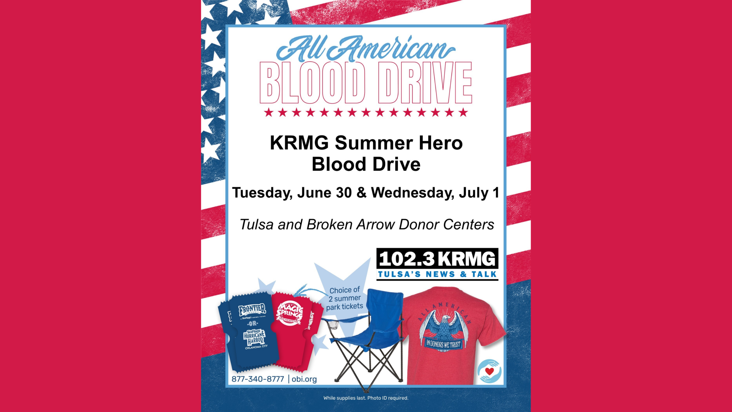 Be a KRMG Summer Blood Drive Hero!