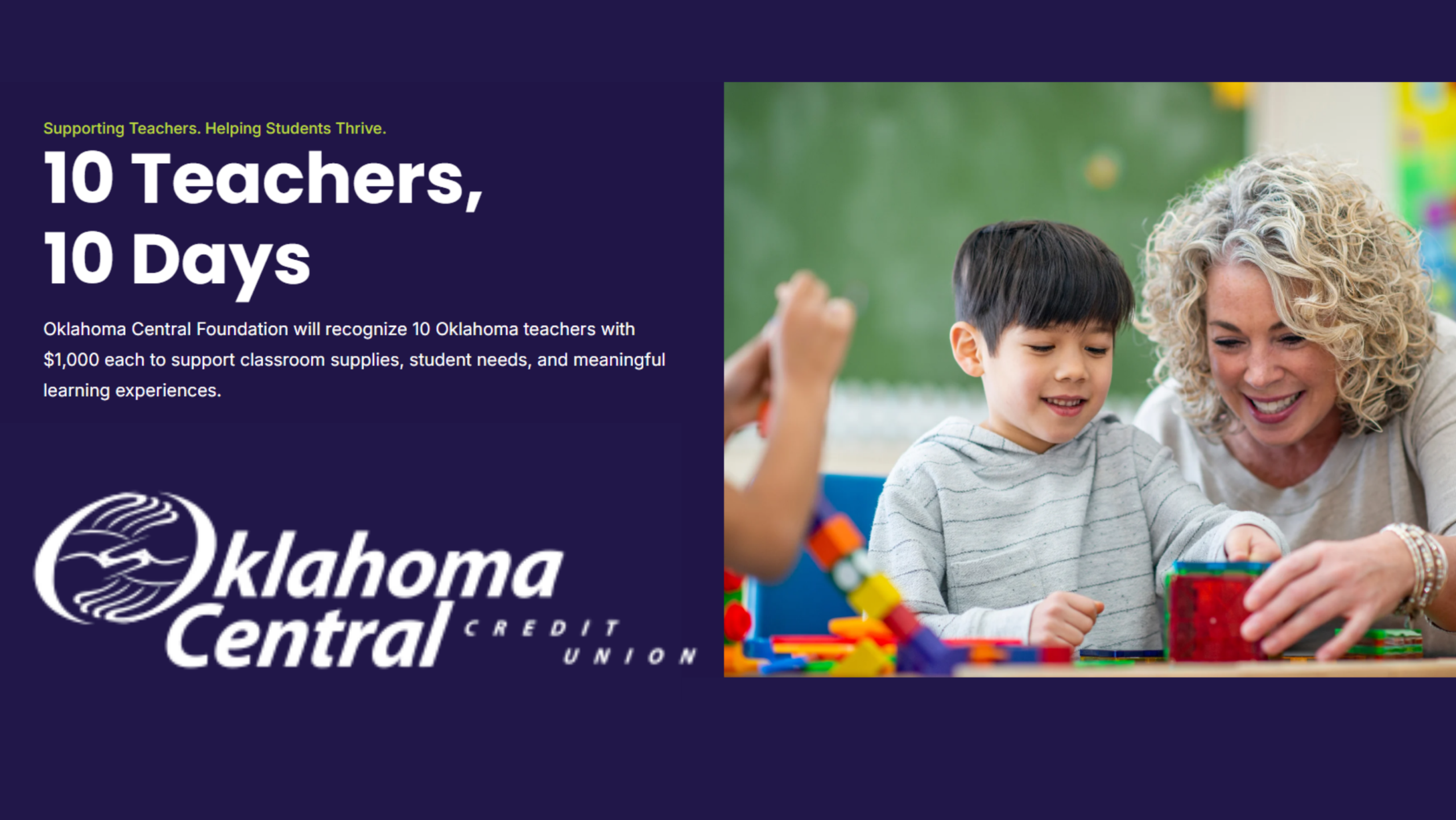 10 Teachers, 10 Days: Oklahoma Central Foundation Gives Back to Oklahoma Educators